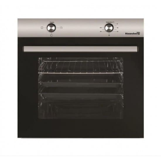 Pachet Incorporabil Cuptor Electric iHausberg  Putere 2000 W, 76 l, 4 Functii, Clasa A, Negru/Inox, Hota incorporabila telescopica Hausberg , putere de absorbtie 420 m3/h, 2 motoare, 60 cm, Negru