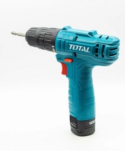 TOTAL- Masina de gaurit cu acumulator 12V- 1.5Ah ( 1 acumulator, 1 incarcator)