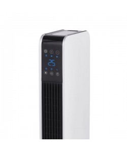 Aeroterma ceramica turn Zilan ZLN2069 Alb, 2200W, Ecran cu atungere, Timer 8H