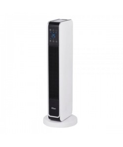 Aeroterma ceramica turn Zilan ZLN2069 Alb, 2200W, Ecran cu atungere, Timer 8H