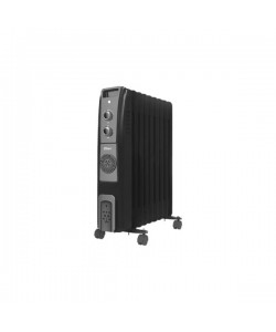Calorifer electric cu ulei ZILAN, Negru, termostat reglabil, 2500W, 11 elementi