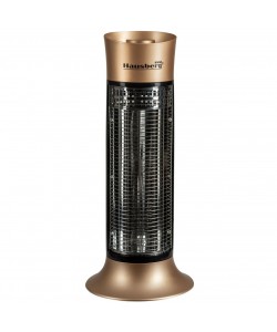 Radiator electric din fibra carbon Hausberg HB-8750AU, 900 W, 2 nivele de putere, exterior/interior, Auriu