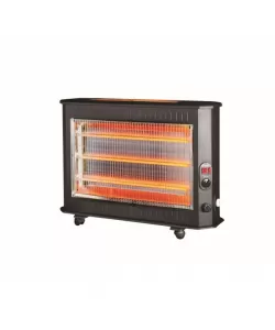 Radiator electric Zilan Negru, putere 2800W, 5 rezistente, termostat ajustabil