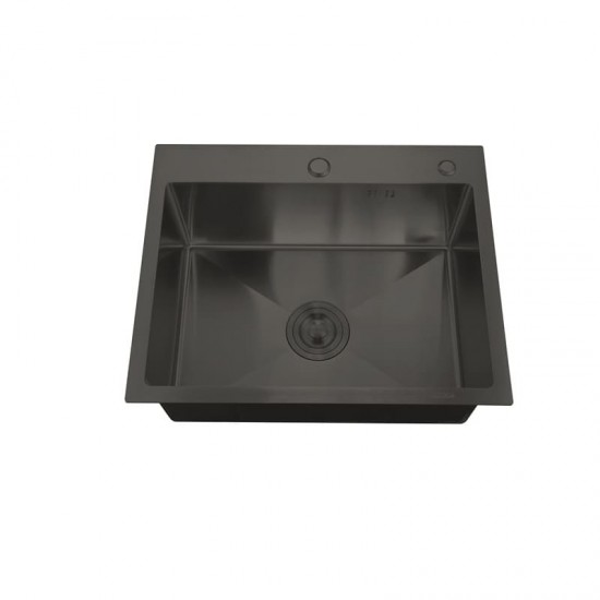 Chiuveta bucatarie din inox MIXXUS HM5050-215 NANO-BLACK