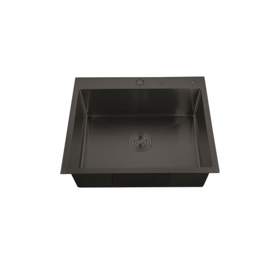 Chiuveta bucatarie din inox MIXXUS HM5843-215 NANO-BLACK