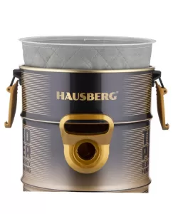 Produs resigilat Aspirator Turbo Power Hausberg, putere 2000-2400W, capacitate 21L, Nivel Zgomot 76dB, Filtru Lavabil, carcasa metalica