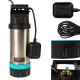 Pompa submersibila inox cu plutitor 1000W, 6300L/H, 200 mm, 10 m cablu Pompa submersibila inox cu plutitor 1000W, 6300L/H, 200 mm, 10 m cablu