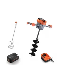 Pachet E808T+E805C+E806C+EP60+EC50 Cap motor antrenare, paleta 120mm, burghiu 150mm, acumulator 40V/6Ah, incarcator 40V/5A Pachet E808T+E805C+E806C+EP60+EC50 Cap motor antrenare, paleta 120mm, burghiu 150mm, acumulator 40V/6Ah, incarcator 40V/5A