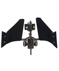 Plug reversibil cu doua brazdare ProGARDEN PRO-PR2B-31, pentru motocultor, tija 31cm