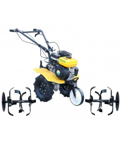 ProGARDEN Campo 703 motocultor 7CP, 2+1 trepte, roti 4.00-8, 2+1 freze, benzina, curele, transmisie aluminiu
