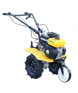 ProGARDEN Campo 703 motocultor 7CP, 2+1 trepte, roti 4.00-8, 2+1 freze, benzina, curele, transmisie aluminiu
