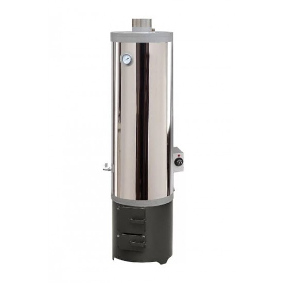 Ansamblu boiler din oțel 120L lemn/electric,focar Economic