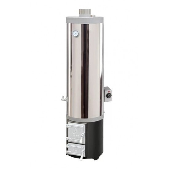 Ansamblu boiler din oțel 120L lemn/electric,focar ușă din fontă Ansamblu boiler din oțel 120L lemn/electric,focar ușă din fontă