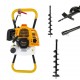 Motoburghiu DDT-Mustang, pe benzina cu reductor, 2 Timpi, 6 Cp, 6500 rpm, 52 CC.+ 2 Burghie pamant 100-800 mm si 150-800 mm