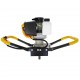 Motoburghiu DDT-Mustang, pe benzina cu reductor, 2 Timpi, 6 Cp, 6500 rpm, 52 CC.