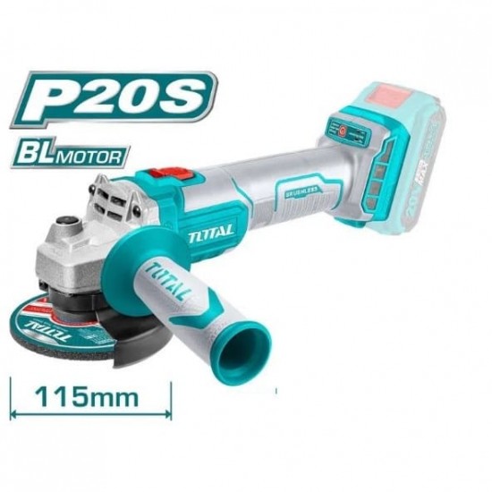 Polizor unghiular- TOTAL - Li-Ion - 20V - 115mm (INDUSTRIAL)