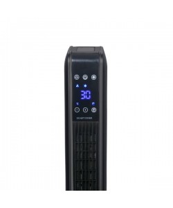 Aeroterma ceramica turn Zilan, Negru, 2200W, Ecran cu atungere, Timer 8H