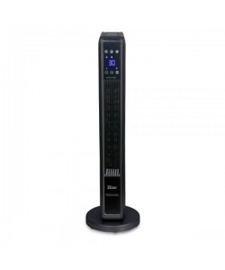 Aeroterma ceramica turn Zilan, Negru, 2200W, Ecran cu atungere, Timer 8H