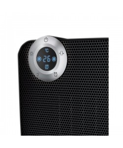 Aeroterma ceramica Zilan, Negru, 1800W, motor din cupru, rezistenta la apa IPX1