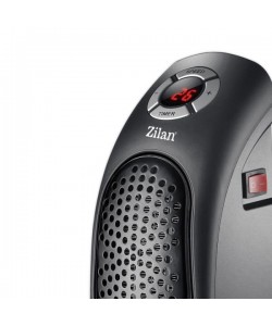Aeroterma ceramica Zilan, Negru, ecran LCD, foarte puternica si comapacta
