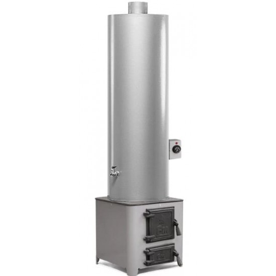 Ansamblu boiler 90L din oțel lemn/electric,focar ușă din fontă Ansamblu boiler 90L din oțel lemn/electric,focar ușă din fontă