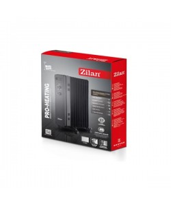 Calorifer electric Zilan, Negru, 13 elementi, indicator luminos, putere 2500W