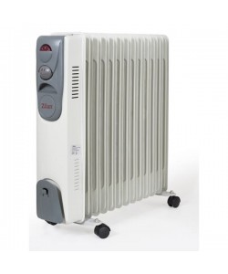 Calorifer electric ZILAN ZLN-2128, 11 elementi, Putere 2500 W, 3 trepte de putere, Termostat de siguranta, Termostat reglabil