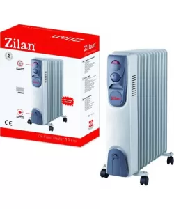 Calorifer electric ZILAN ZLN-2128, 11 elementi, Putere 2500 W, 3 trepte de putere, Termostat de siguranta, Termostat reglabil Calorifer electric ZILAN ZLN-2128, 11 elementi, Putere 2500 W, 3 trepte de putere, Termostat de siguranta, Termostat reglabil