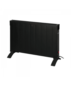 Convector electric Zilan, Negru, de sine statator sau montare in perete, putere 2000W