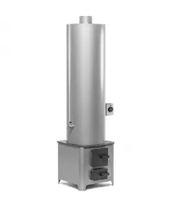 Ansamblu boiler din oțel 90L lemn/electric,focar Economic  Ansamblu boiler din oțel 90L lemn/electric,focar Economic