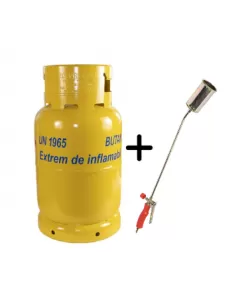 Butelie GPL, 26L, 12.5 kg + Arzator cu clapeta (parlitor) Butelie GPL, 26L, 12.5 kg + Arzator cu clapeta (parlitor)