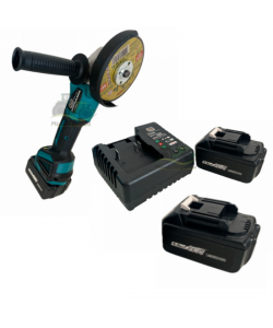 Resigilat - Polizor Unghiular German Meister, 2 Acumulatori, 24V, 5Ah