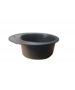 Chiuveta Premium Elefant Luna 510, negru metalic