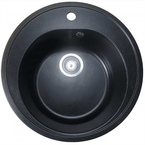Chiuveta Premium Elefant Luna 510, negru metalic