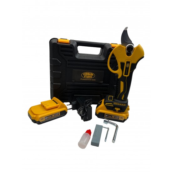 Foarfeca pentru Gradina, Vermark Starke, 2 Acumulatori, 36 V, 8 Ah Foarfeca pentru Gradina, Vermark Starke, 2 Acumulatori, 36 V, 8 Ah