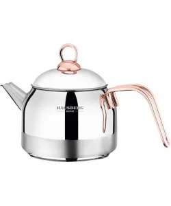 Ceainic din otel inoxidabil , capac dublu