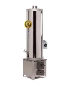 Ansamblu boiler inox 90L lemn/electric, focar Economic  Ansamblu boiler inox 90L lemn/electric, focar Economic