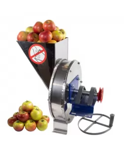 Razatoare fructe Vinita, manuala + fulie atasare motor, Tambur+cuva inox Razatoare fructe Vinita, manuala + fulie atasare motor, Tambur+cuva inox
