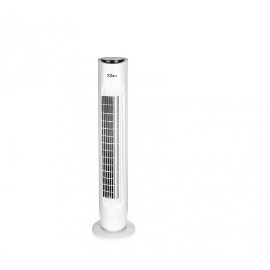 Ventilator turn Zilan ZLN-3437, Timer, Telecomanda, Trei trepte, Consum 45W, Debit de aer 1787 mc/ora