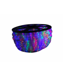 Instalatie de craciun tip furtun luminos , pentru exterior , lungime 10 metri , 8 jocuri de lumini , controler inclus , lumina multicolor