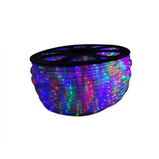 Instalatie de craciun tip furtun luminos , pentru exterior , lungime 10 metri , 8 jocuri de lumini , controler inclus , lumina multicolor