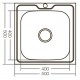 Chiuveta bucatarie din inox,MIXXUS Z5050-08-180MD