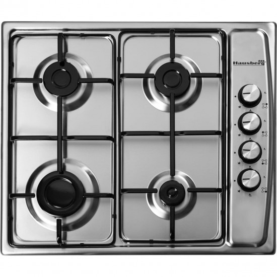 Pachet incorporabil Hausberg Cuptor electric HB-8053IN, 71L, Negru/Inox, Plita Incorporabila HB-555, Gaz, Inox, Hota incorporabila telescopica HB-1285NG, 420 m3/h, 2 motoare, 60 cm