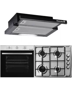 Pachet incorporabil Hausberg Cuptor electric HB-8053IN, 71L, Negru/Inox, Plita Incorporabila HB-555, Gaz, Inox, Hota incorporabila telescopica HB-1285NG, 420 m3/h, 2 motoare, 60 cm Pachet incorporabil Hausberg Cuptor electric HB-8053IN, 71L, Negru/Inox, Plita Incorporabila HB-555, Gaz, Inox, Hota incorporabila telescopica HB-1285NG, 420 m3/h, 2 motoare, 60 cm