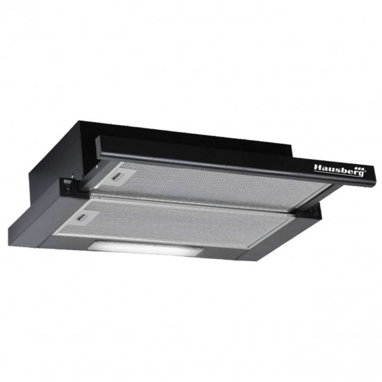 Pachet incorporabil Hausberg Cuptor electric HB-8053IN, 71L, Negru/Inox, Plita Incorporabila HB-555, Gaz, Inox, Hota incorporabila telescopica HB-1285NG, 420 m3/h, 2 motoare, 60 cm