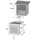 Pachet incorporabil Hausberg Cuptor electric HB-8053IN, 71L, Negru/Inox, Plita Incorporabila HB-555, Gaz, Inox, Hota incorporabila telescopica HB-1285NG, 420 m3/h, 2 motoare, 60 cm