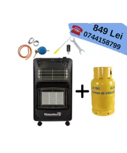 Soba pe gaz GPL (butelie) si electric Hausberg + Butelie 26 L 
