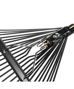 Grebla frunze 24 dinti flexibili, maner lemn, 1650mm