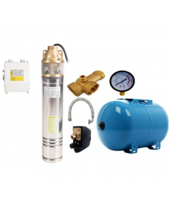Kit pompa Micul Fermier + vas expansiune 50L, 1.3 KW, debit 3 mc/h