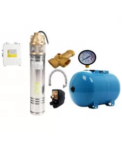 Kit pompa Micul Fermier + vas expansiune 50L, 1.3 KW, debit 3 mc/h Kit pompa Micul Fermier + vas expansiune 50L, 1.3 KW, debit 3 mc/h